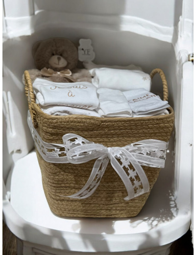 Panier naissance beige