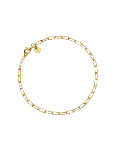 Bracelet chaîne maille rectangulaire Arthus Bertrand en or jaune poli