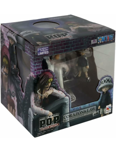 [EXCLU WEB] One Piece - Figurines Corazon & Trafalgar Law Excellent Model Portrait Of Pirates Limited Edition 1/8