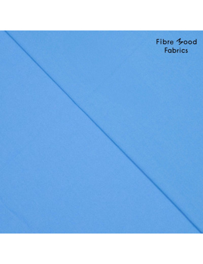 Fibre Mood - Tissu Popeline de Coton Lavé "Nanaka" Uni Couleur Bleu Aqua