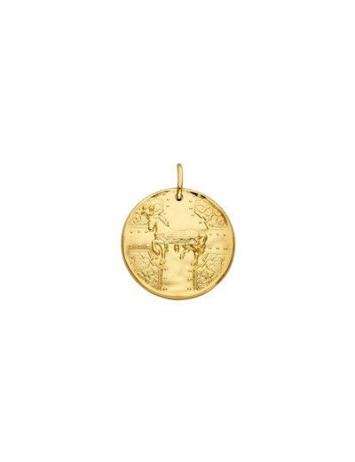 Médaille Arthus Bertrand Versailles Cheval en vermeil satiné, 25 mm
