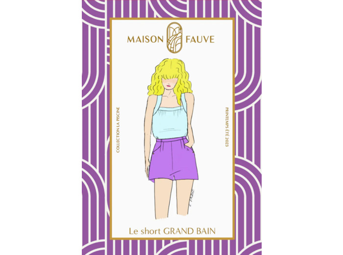 Maison Fauve - Patron Couture Short "Grand Bain" du 34 au 52