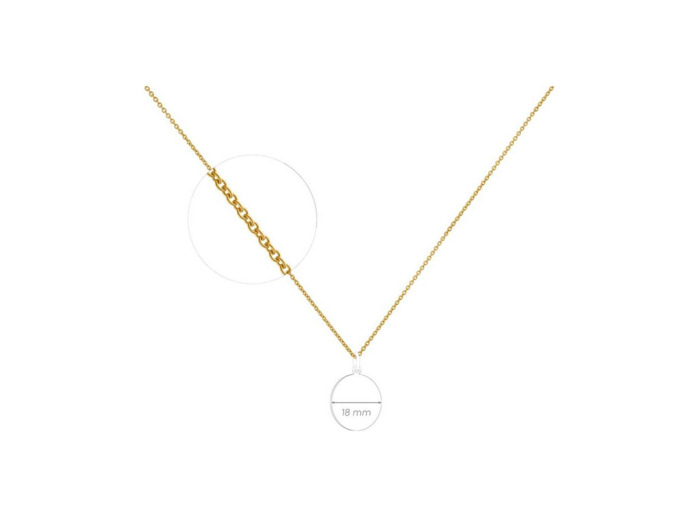 Chaîne forçat limé Arthus Bertrand en or jaune, taille ajustable