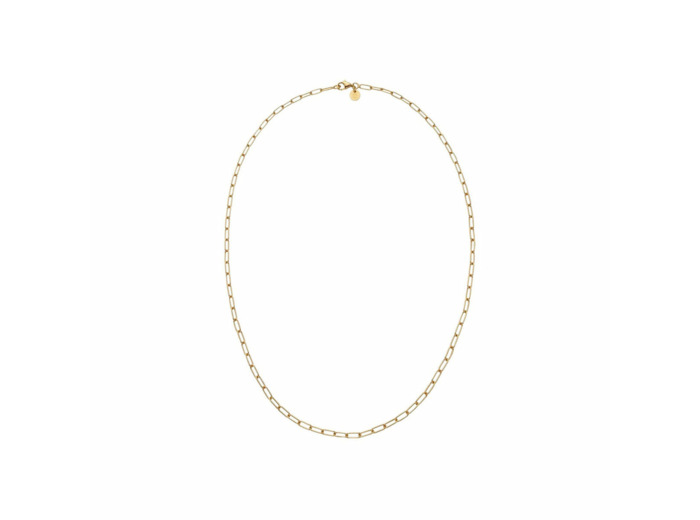 Collier chaîne maille rectangulaire Arthus Bertrand en or jaune poli