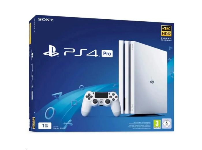 Console Sony Playstation 4 Ps4 Pro 1to Blanche avec une manette