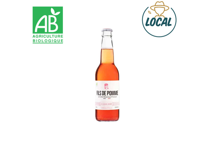 Cidre Rosé Fleur de Sureau, Hibiscus 75cl - Fils de pomme