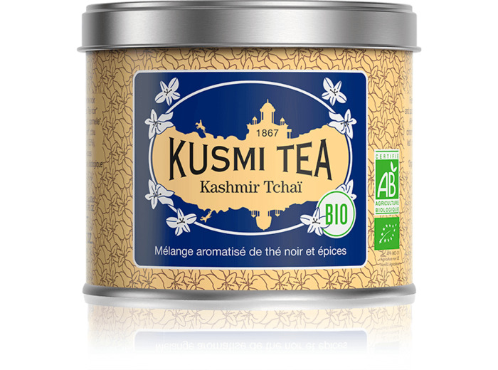 Mélanges Historiques Noirs Kashmir Tchaï bio - Boîte métal 100gr