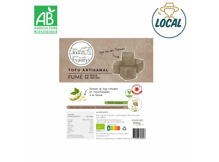 Tofu fumé au bois de hêtre - 200g