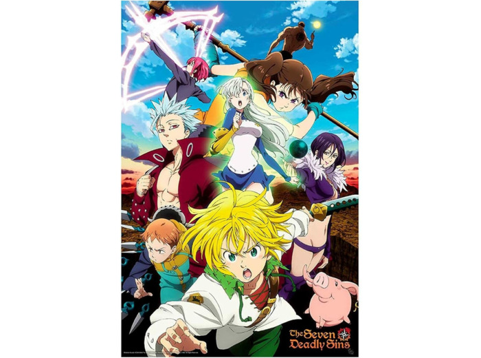 [POSTER]- THE SEVEN DEADLY SINS S3 Poster Meliodas & Sins (91.5x61)