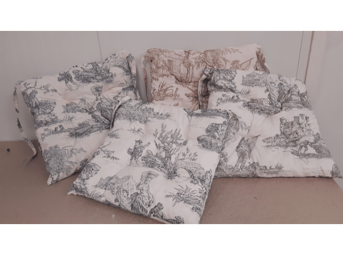 Coussin dessus de chaise Noir