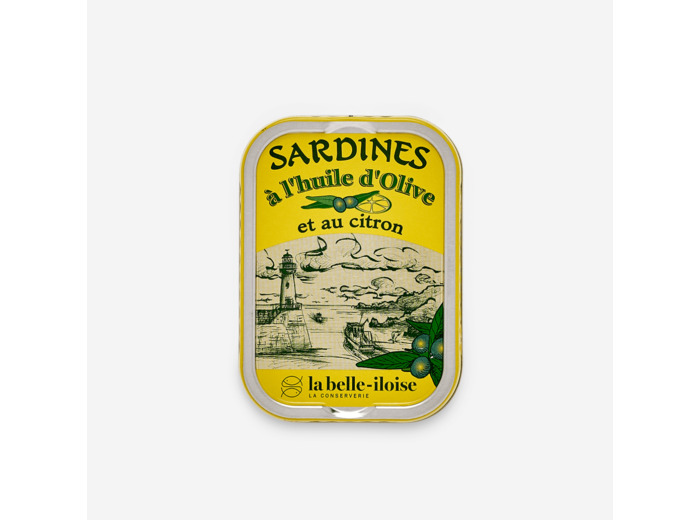 Sardines à l'huile d'olive et au citron 115g