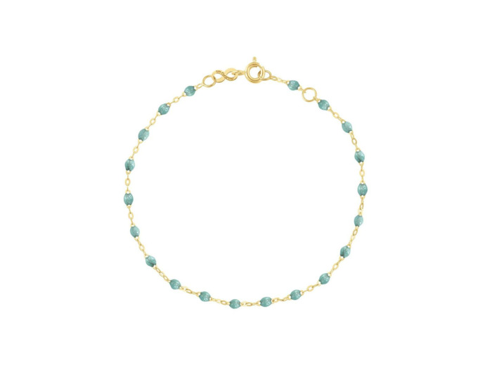 Bracelet Gigi Clozeau Classique en or jaune et résine glacier, 19cm
