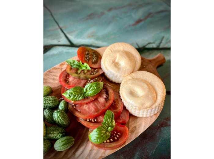 Burratines fumées, mozzarella lait de vache