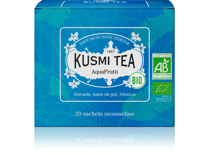 Infusions & Déthéinés AquaFrutti Bio - Etui 20 sachets mousseline - 40gr