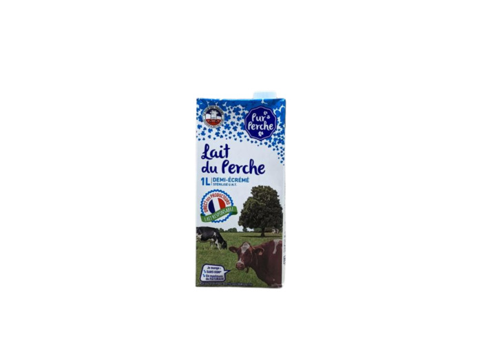 Lait demi-écrémé UHT 1L x 1
