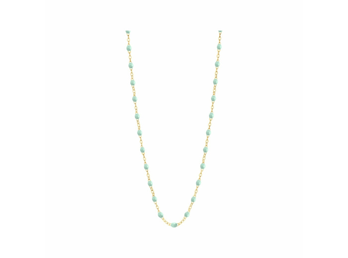 Collier Gigi Clozeau Classique en or jaune et résine jade, 42cm