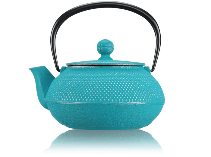 IWACHU Théière fonte 0,55L Arare turquoise argenté