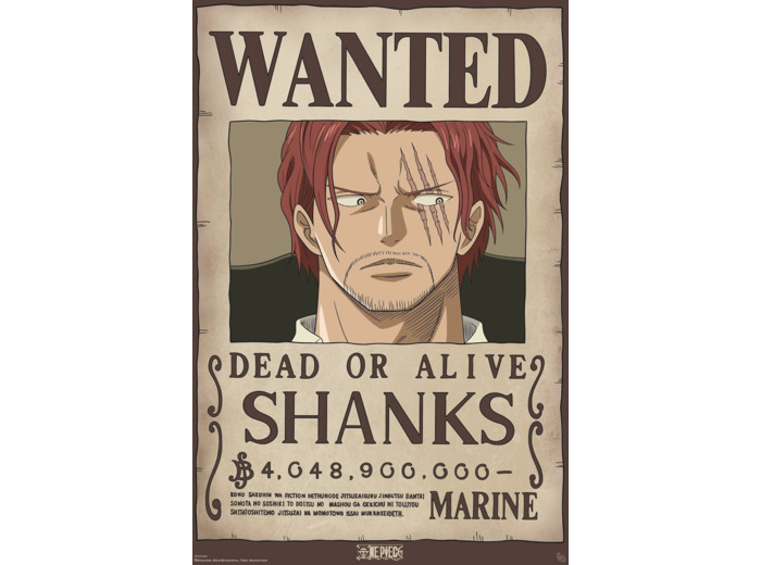 [POSTER] ONE PIECE - Poster Maxi 91,5x61 - Wanted Shanks
