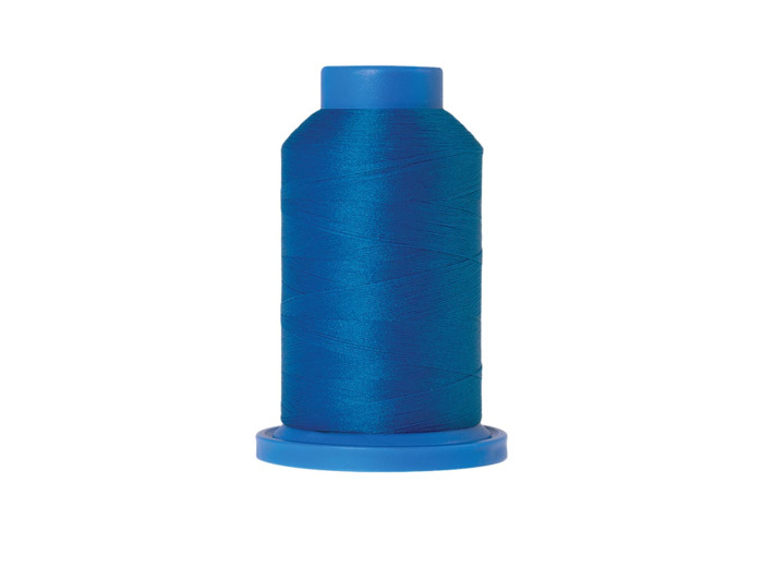 Mettler – Fil Mousse Seraflock Coloris Bleu Moyen (1000 m)