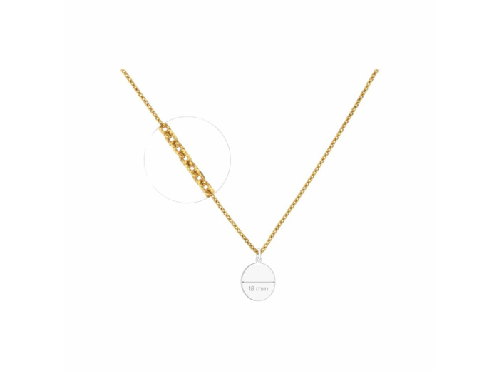 Chaine Arthus bertrand Maille Striée en or jaune