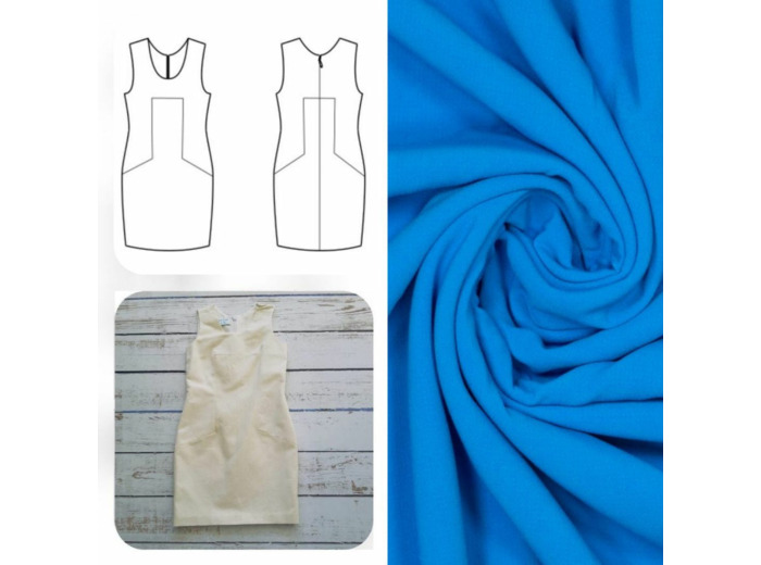 Christine Charles – Kit Couture Robe Catalina Couleur Bleu Vive