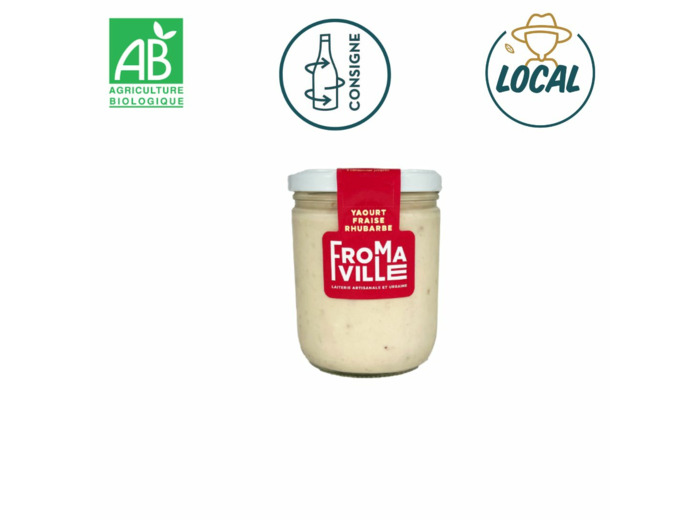 Yaourt Fraise Rhubarbe 450g x 1