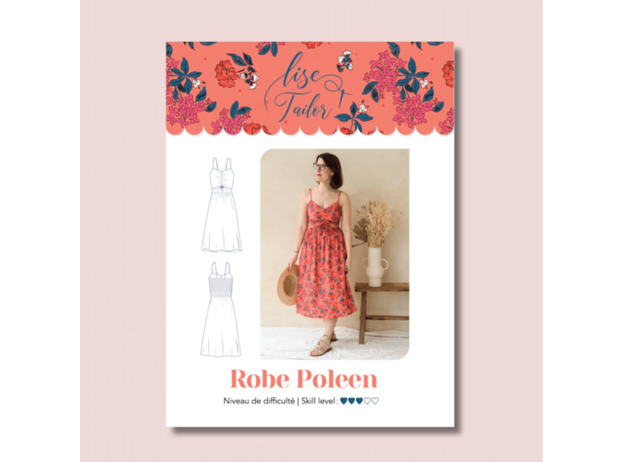 Lise Tailor – Patron Femme Robe à Smocks "Poleen" du 34 au 52