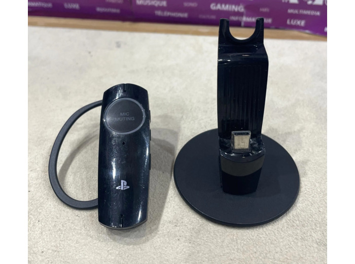 Sony - Micro - casque - montage sur l'oreille - Bluetooth - sans fil - pour Sony PlayStation 3