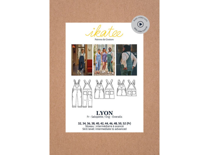 Ikatee – Patron Femme Salopette "Lyon Mum" du 32 au 52
