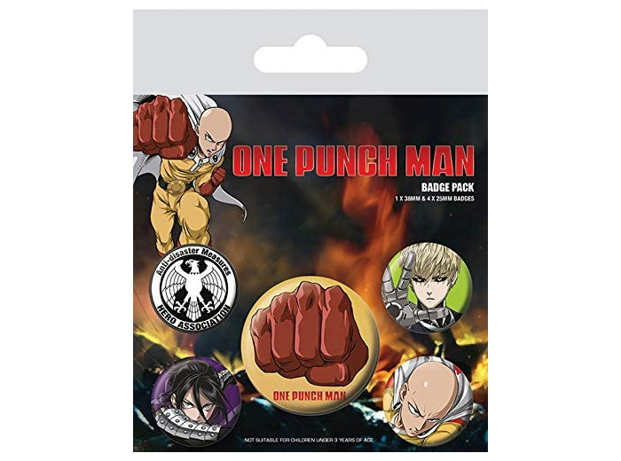 ONE PUNCH MAN - PACK 5 BADGES