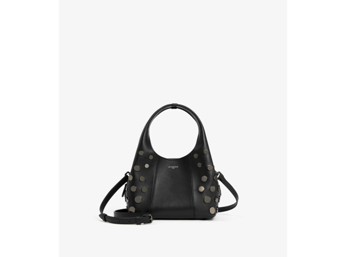 Petit sac à main Juliette en cuir lisse avec studs