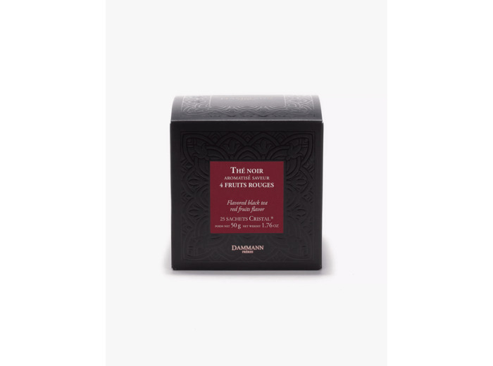 Thé noir 4 Fruits Rouges 25 sachets Cristal