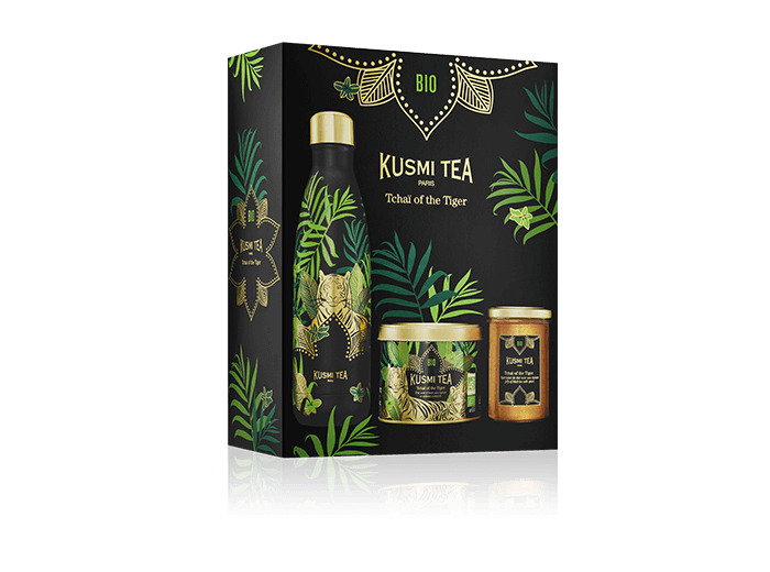 Coffrets & Assortiments Coffret Tchai of the Tiger bio - Boîte 100g + bouteille 50cl + gelée