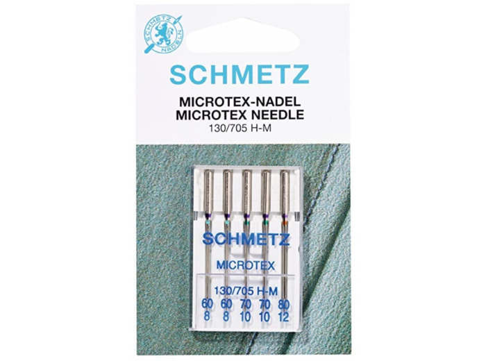 Schmetz - Set 5 Aiguilles Microtex Assorties