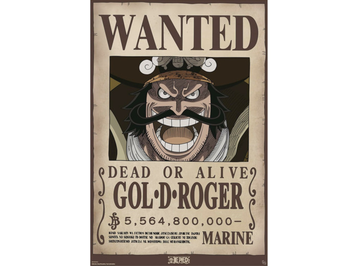 [POSTER] ONE PIECE - Poster Maxi 91,5x61 - Wanted Gol .D. Roger