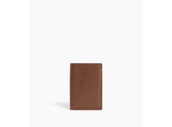 Porte cartes vertical Martin en cuir lisse