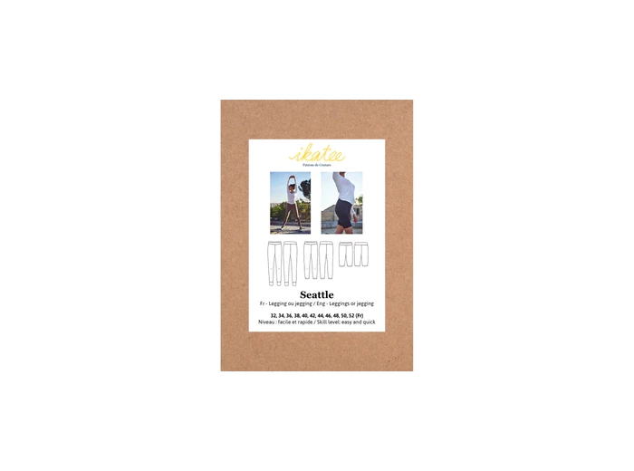 Ikatee – Patron Femme Legging / Jegging "Seattle" du 32 au 52