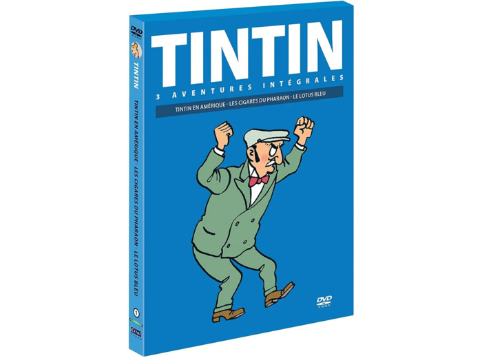 Dvd Tintin - 3 aventures - Vol. 1 : Les Cigares de Pharaon + Le Lotus Bleu + Tintin en Amérique ( La couverture peut varier )