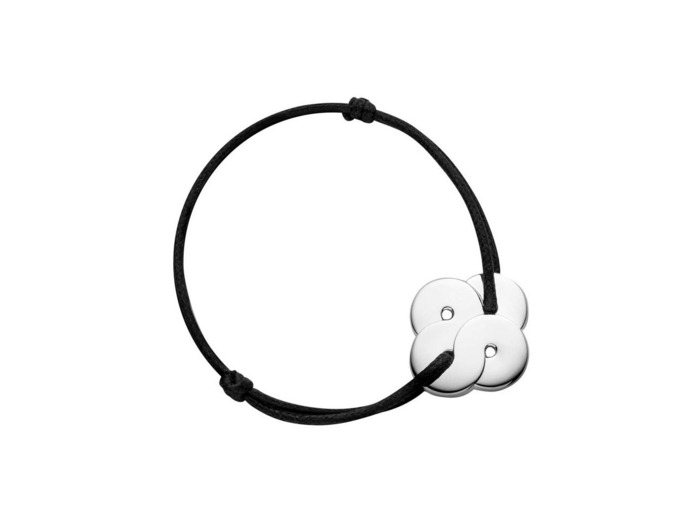 Bracelet Arthus Bertrand motif enlacé 20mm en argent