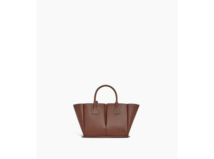 Petit sac à main Elena en cuir grainé