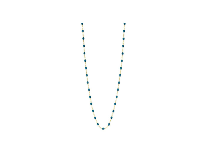 Collier Gigi Clozeau Classique en or jaune et résine jungle, 50cm