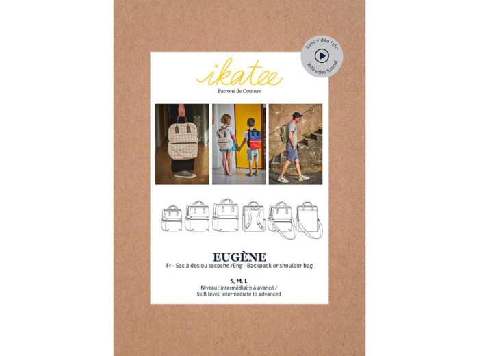 Ikatee – Patron Sac à Dos et Sacoche "Eugene"
