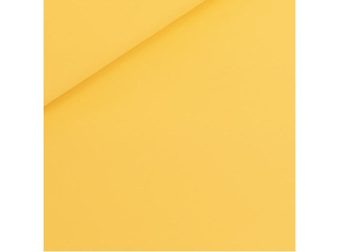 See You at Six - Tissu French Terry Coton Uni Couleur Jaune Millefeuille