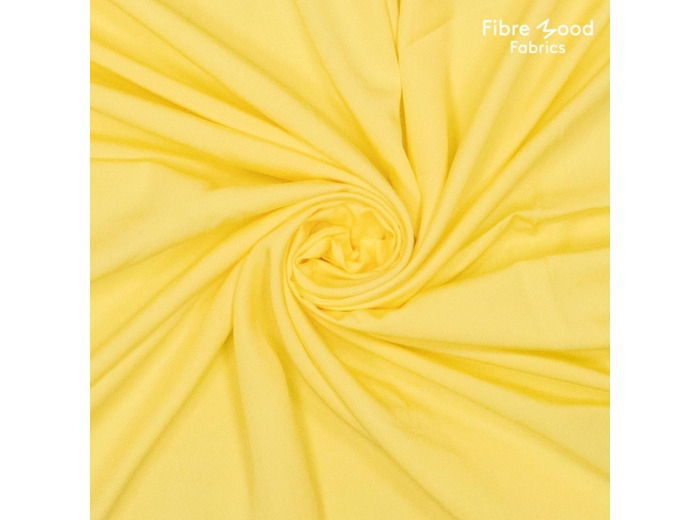 Fibre Mood - Tissu en Viscose et Tencel "Gedda" Uni Couleur Jaune