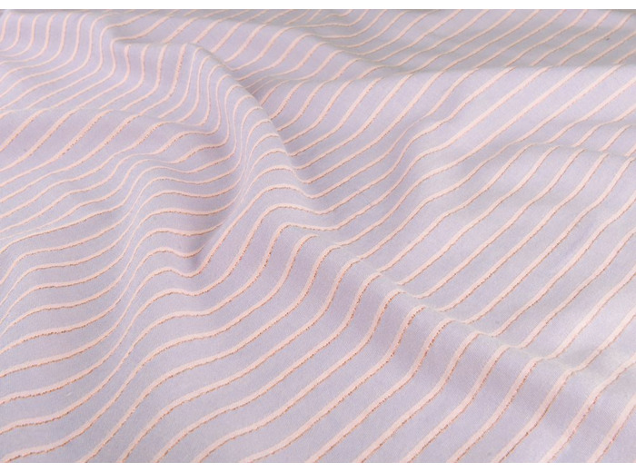 Studio Walkie Talkie - Tissu "Escale Guimauve" Mélange Coton Bio et Viscose