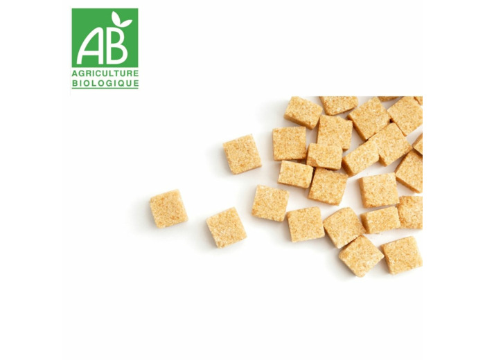 Sucre de canne blond en morceaux - 100g