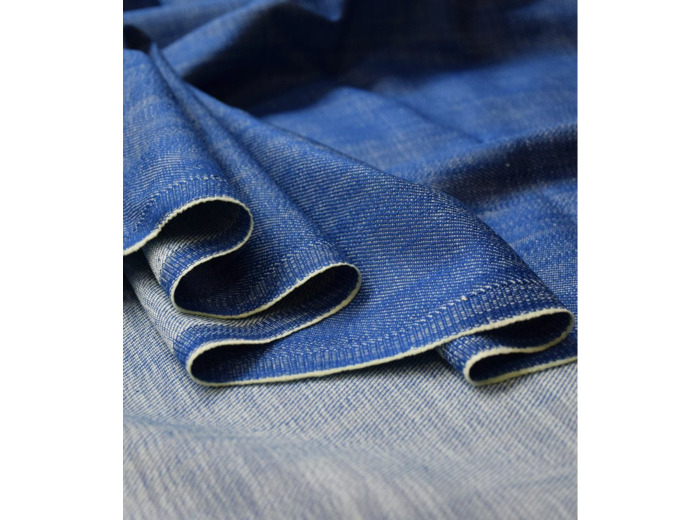 Singulière par Cousette - Tissu Jean Souple "Bright blue"