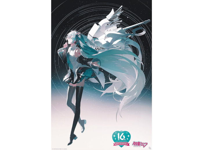 [POSTER] HATSUNE MIKU - Poster Maxi (91.5 x 61 cm)- Joyeux 16 ème anniversaire Miku