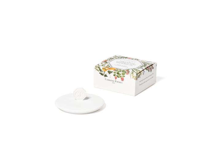 Couvercle en Porcelaine Blanc pour Bougie
