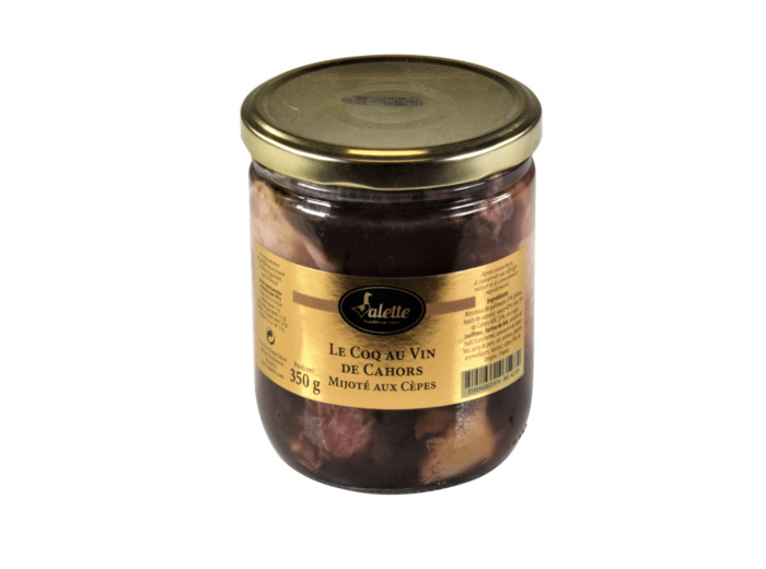 Le Coq au vin de Cahors mijoté aux Cèpes 350g